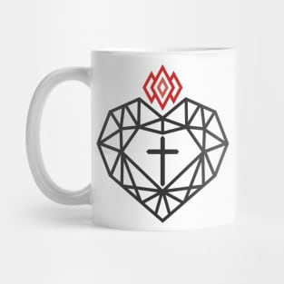 The heart of Christ and the flame of the Spirit Mug